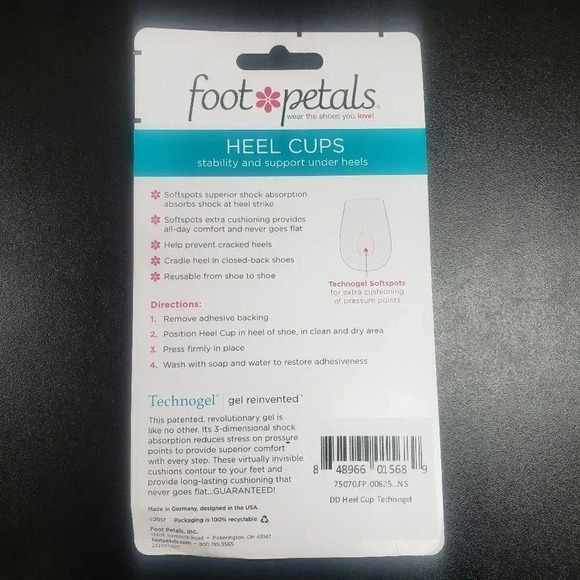 Foot Petals Heel Cups 1 pair - Picture 2 of 2
